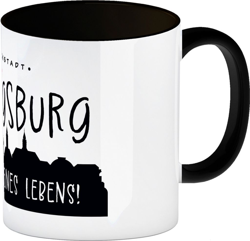 Ludwigsburg Skyline Kaffeebecher in schwarz weiss - DIE LIEBE MEINES LEBENS