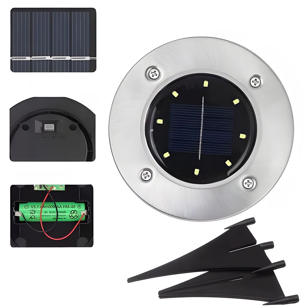 12 x 8LEDs Solarleuchten Garten, Solarlampe, Solar Produktbild 5