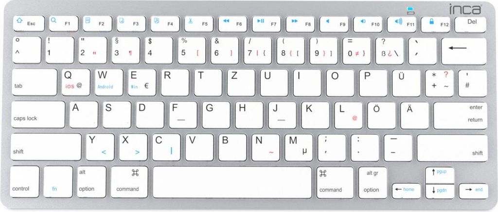 INCA Tastatur IBK-569BT  ultradünn, Bluetooth, Produktbild 
