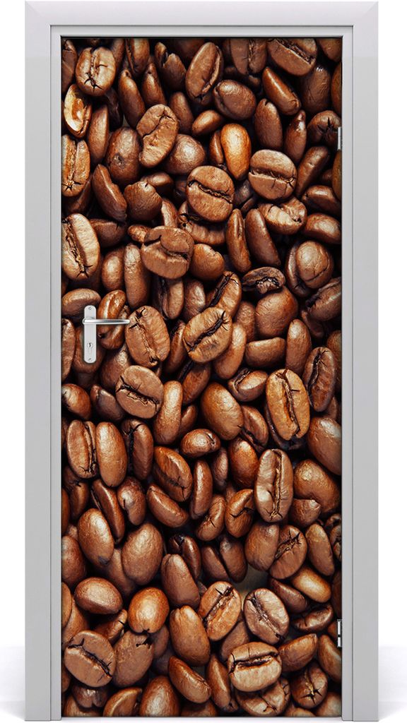 Tulup Türaufkleber 85x205 cm Dekorative Aufkleber Selbstklebend Wasserdichte Tapete Abnehmbar Schlafzimmer Wohnzimmer Wohnkultur - Kaffeebohnen