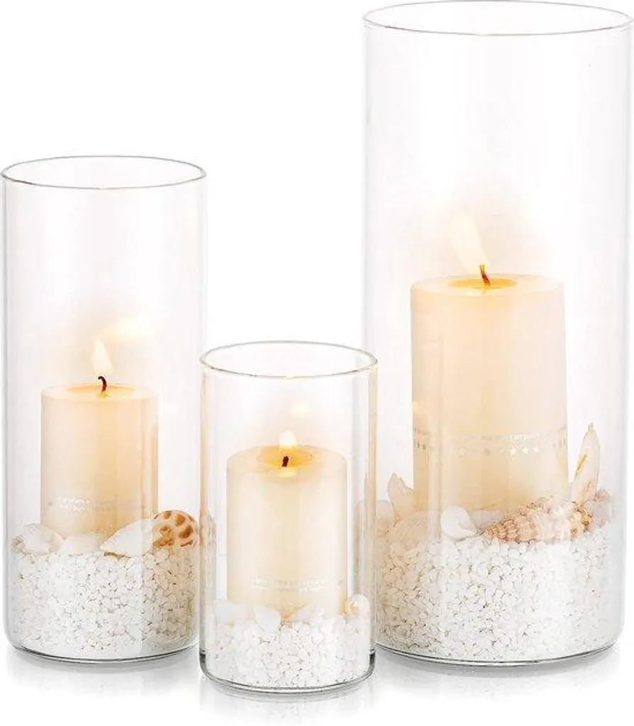 Petits vases centre de table en verre soufflé style bohème chic