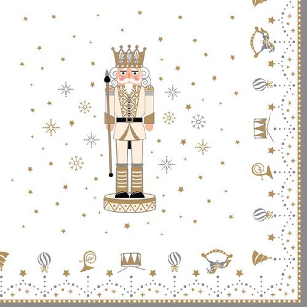 20er Pack Servietten ROYAL NUTCRACKER Nussknacker Papier Easy Life