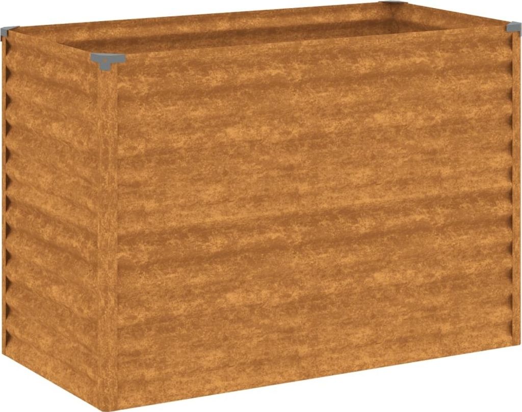 Podwyższona Donica, 100X50X69 Cm, Stal Kortenowska Lumarko! Zdjęcie produktu 