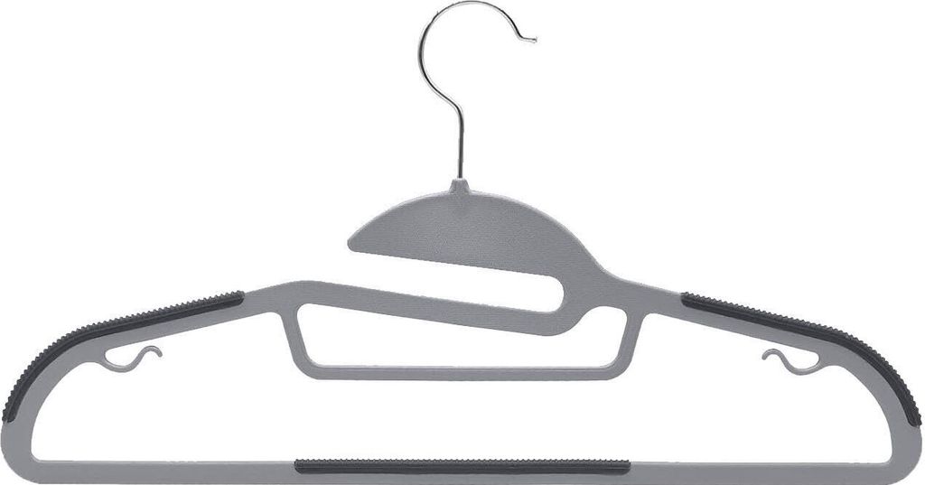 STILVORA Kleiderbügel 20er Set, Rutschfeste Aufhänger, Kunststoff Kleiderbügel, Multifunktionaler Kleiderbügel für Kleidung, Garderobe, platzs...