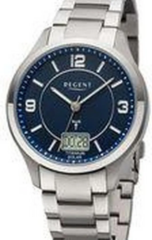 Regent BA-714 Montre Solaire en Titane Radio-pilotée Ultra-légère