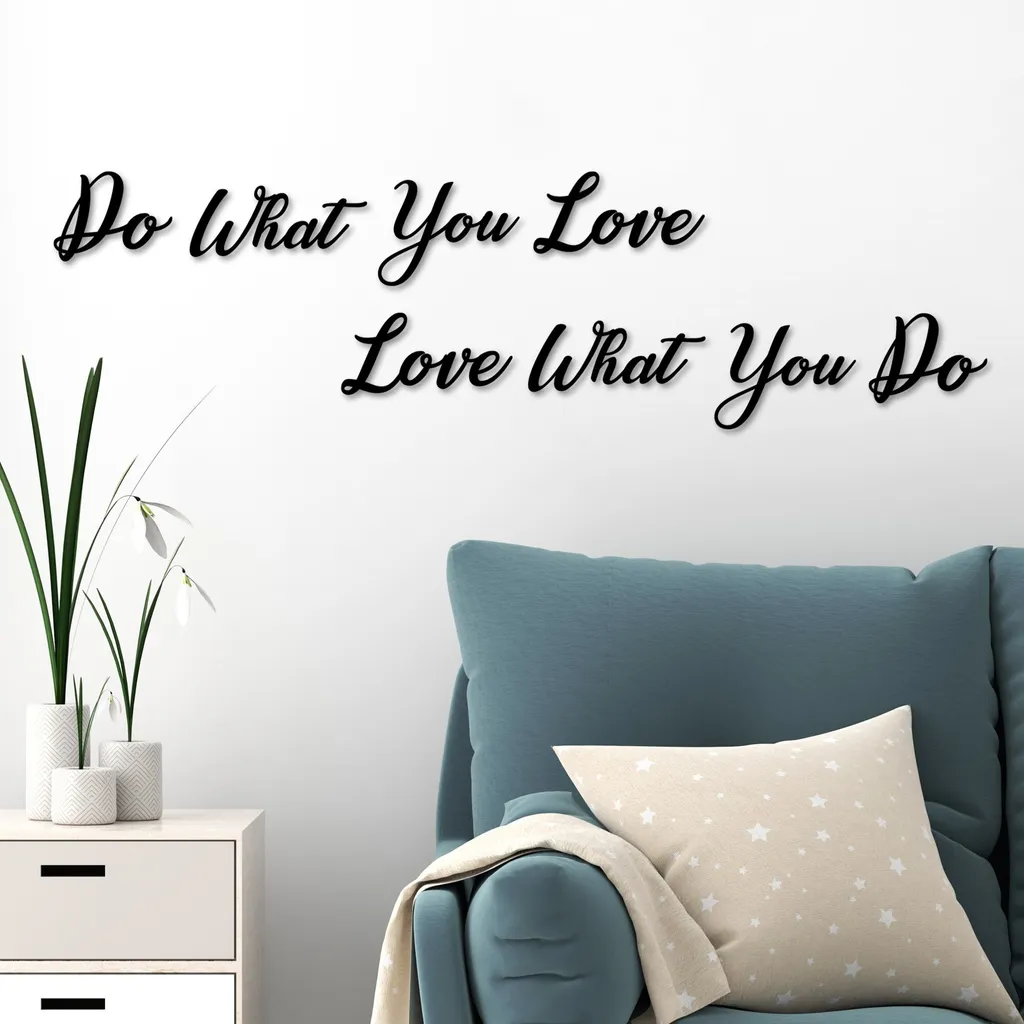 Accessoire Mural 100% Métal Noir 26cm - Finition Do Love Love Do Chic