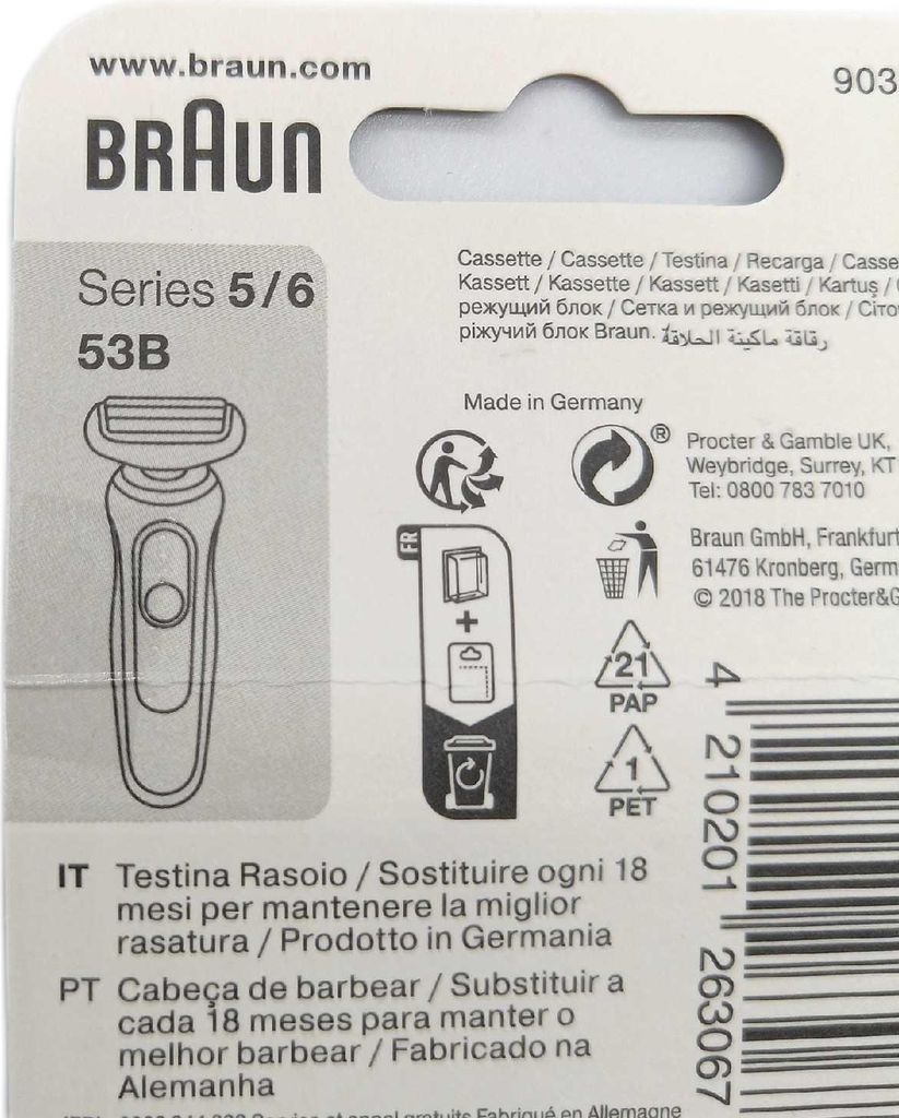 Braun Series 5 Elektrorasierer Scherkopf Ersatzscherteil Produktbild 23