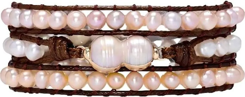 Bracelet Flor de Cristal River Pearls II pour mariage ou soirée chic
