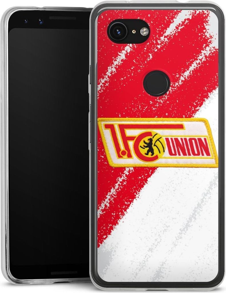 DeinDesign Slim Hülle für Google Pixel 3a Silikon Case Ultra Dünn Handyhülle 1. FC Union Berlin Logo Offizielles Lizenzprodukt