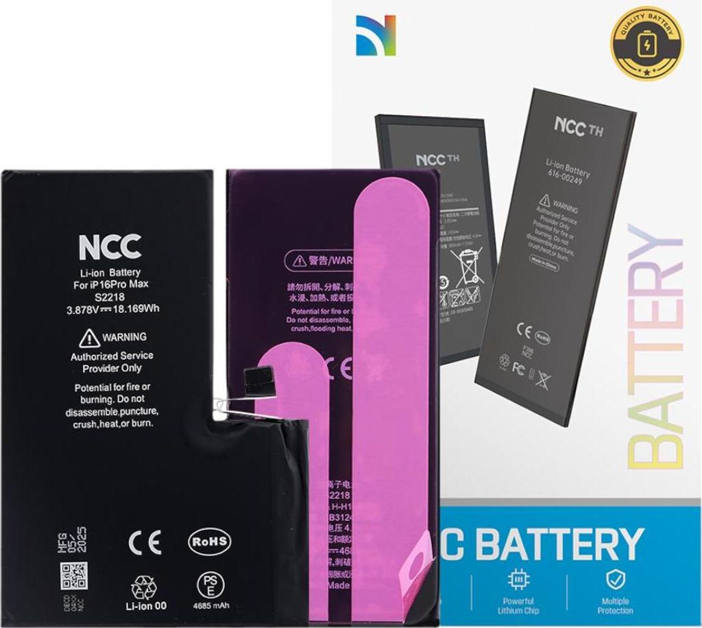 Kompatibel NCC Ersatzakku Akku Batterie Battery 4685 mAh für Apple iPhone 16 Pro Max A3290, A3082, A3289 & Werkzeug