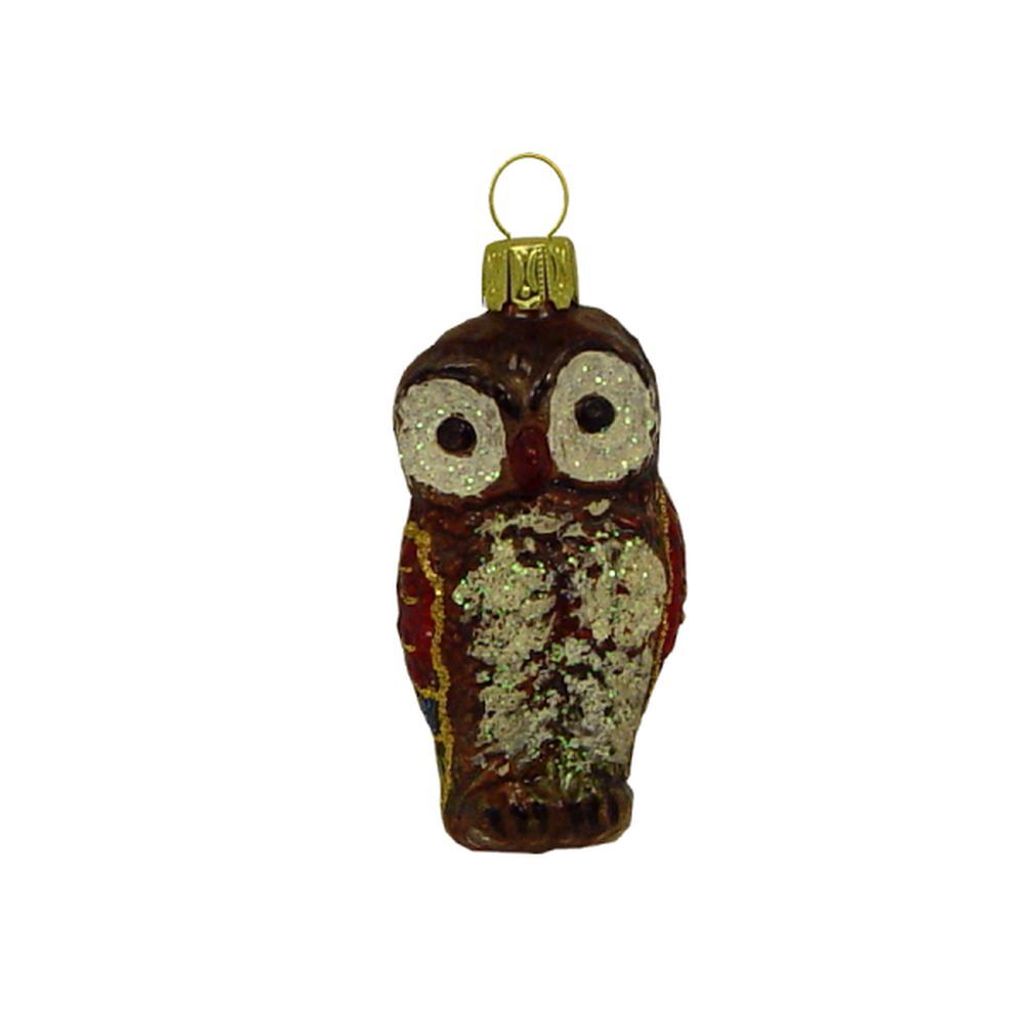 Haberland Christbaumschmuck,-kugel - Kleine Eule klar 6 cm