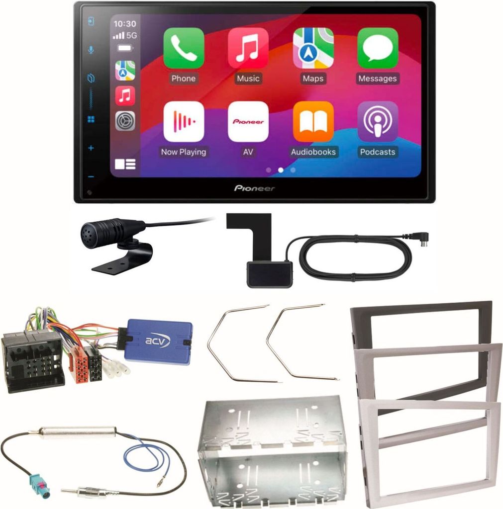 Pioneer SPH-DA77DAB Android Auto Einbauset für Opel Signum Corsa C Tigra Twintop