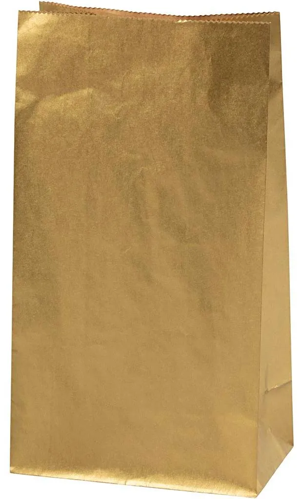 Sacs papier or robustes 27x9x15cm : finis les emballages qui craquent