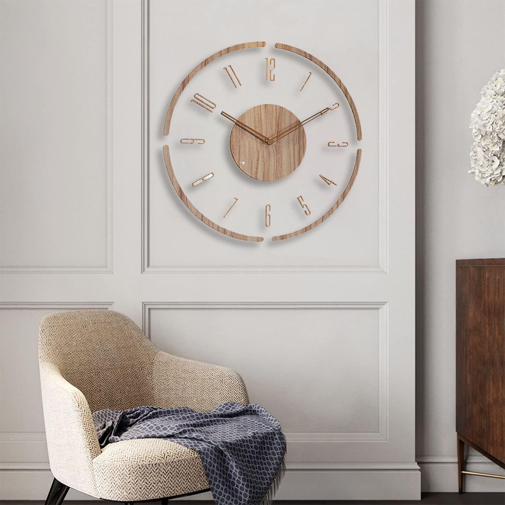Wanduhr Wanduhr mit Holzgehäuse für Produktbild 5