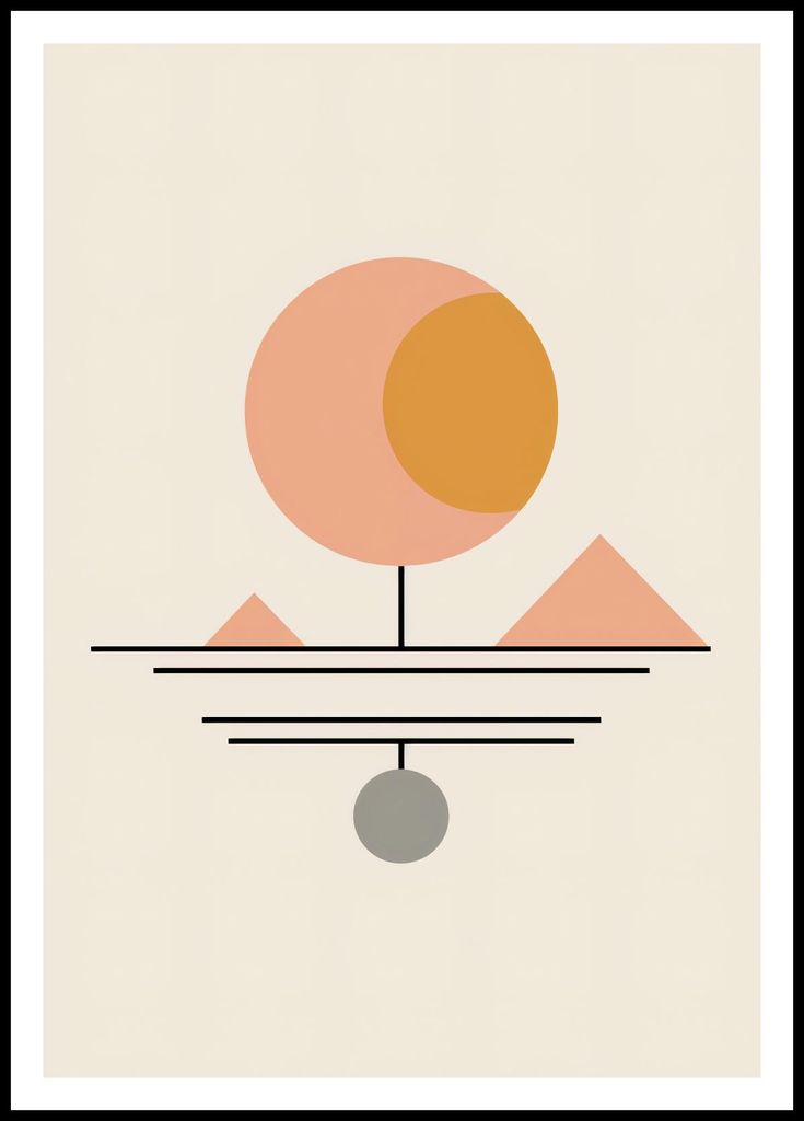 Plakat 68x98cm Geometrische Utopie