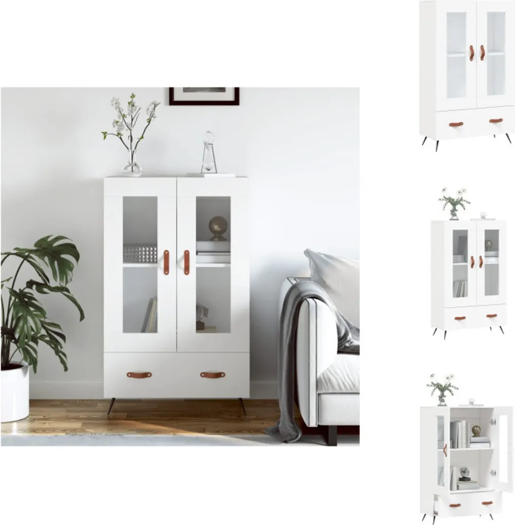 Madia Moderna Bianca vidaXL 115cm - Ottimizzazione Spazi Casa