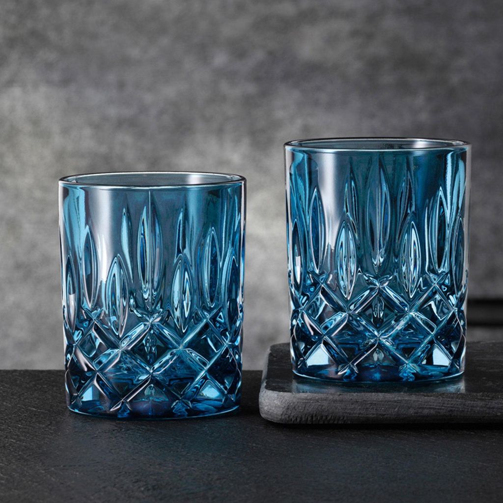 NACHTMANN 104243 NOBLESSE Whisky Tumbler VINTAGE BLUE 2er Produktbild 