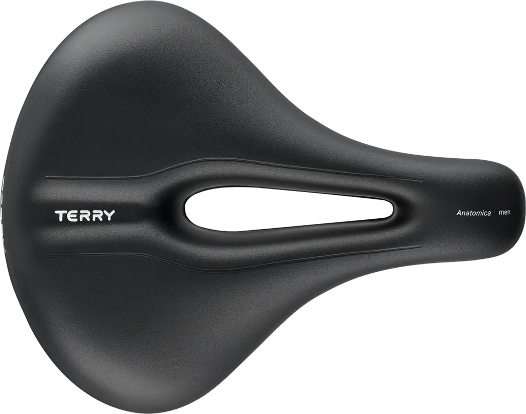 Selle de vélo ergonomique Terry Anatomica homme pour cyclotourisme noir