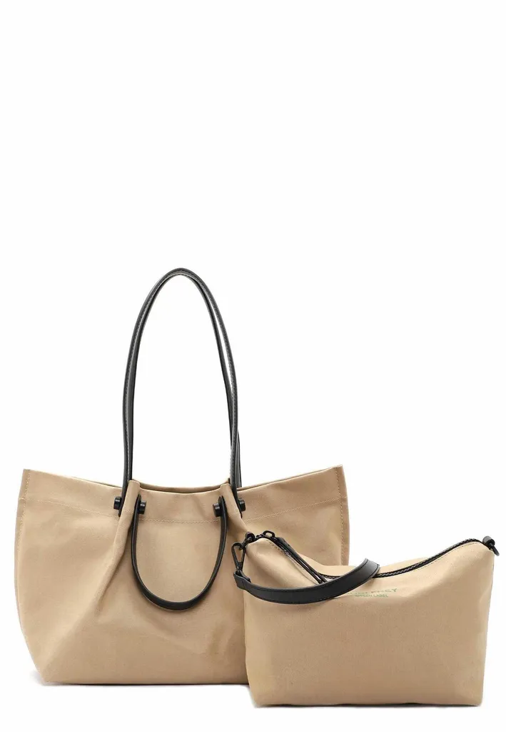 Sac cabas vegan SURI FREY Nelly sable - Finition souple haute qualité
