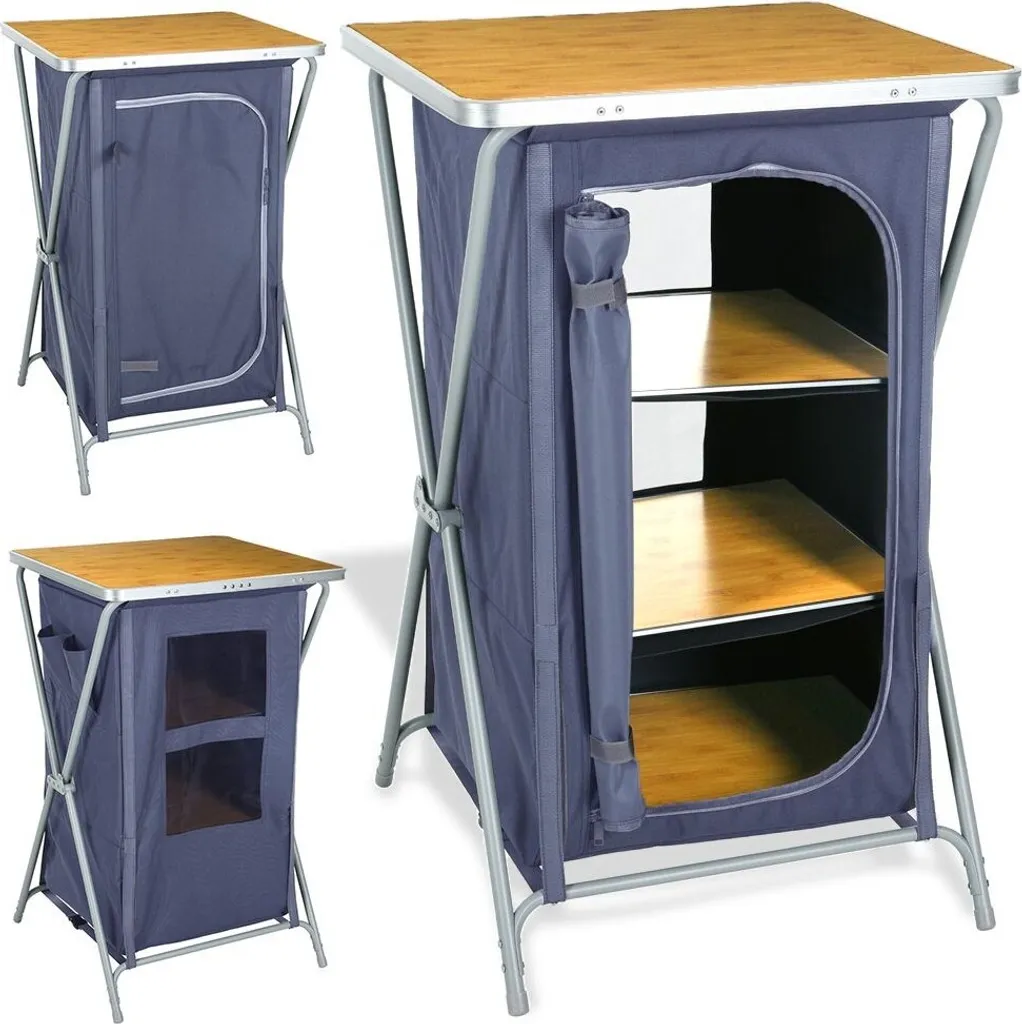 Rangement camping pliable pour auvent et tente 60x53x97 cm anthracite