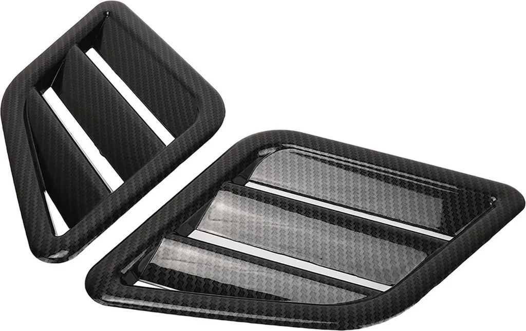 Couvercle Ventilation Capot ABS Résistant Style Carbone pour Ford - 2x - 3