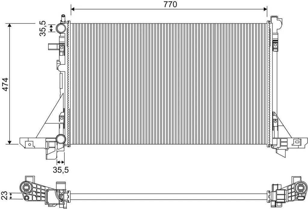 Évitez la surchauffe du Movano B avec le radiateur Valeo 21400 00Q2A