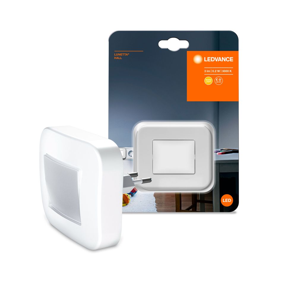 Osram Lunetta Hall, Nachtlampje voor stopcontact, Wit, Warm Productafbeelding 