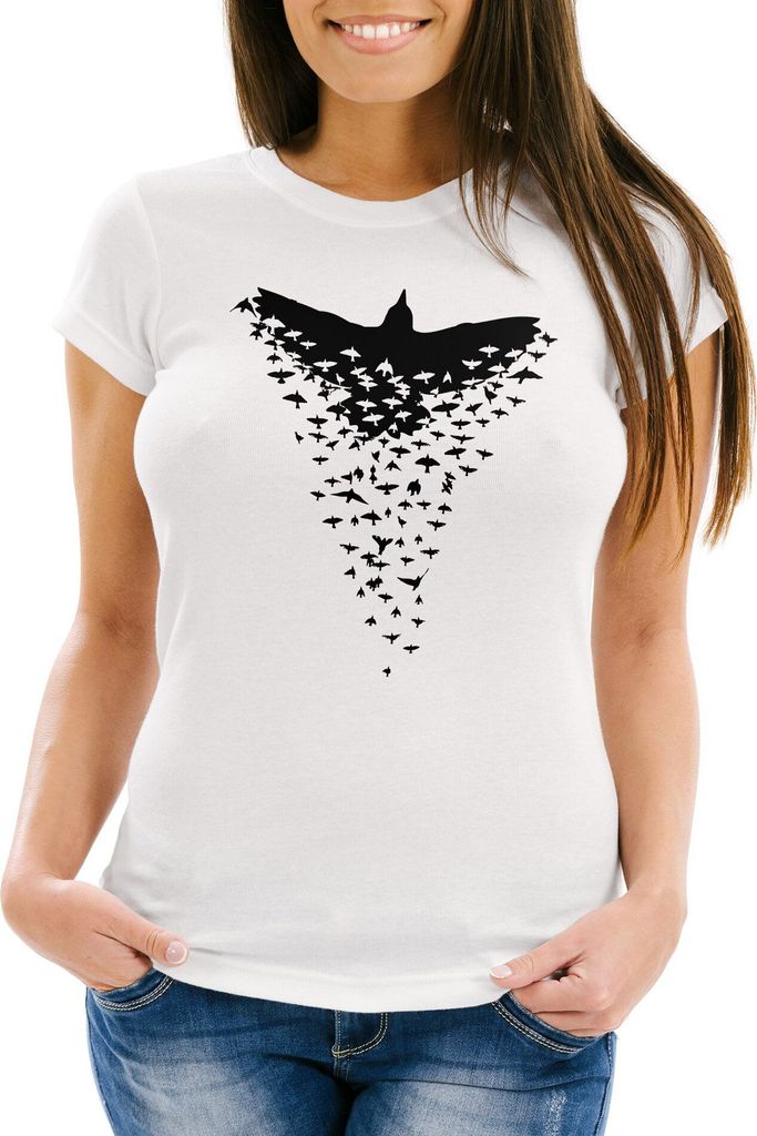 Damen T-Shirt Gorilla Affe Monkey Captain Sailor Seemann Fashion Streetstyle Neverless weiß M