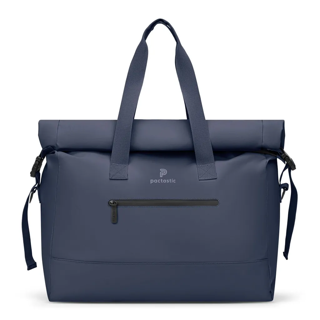 Grand sac weekender rolltop 49 cm bleu marine pour voyage et sport