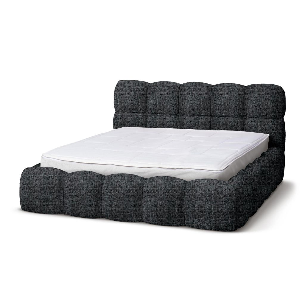 Polsterbett Mevy 140x200 mit Bettkasten – Komfort und modernes Design vereint
