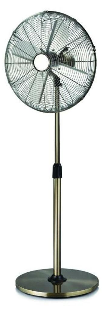 Stojanový ventilátor ACA s osvetlením, kov, nikl, 45 cm, 60 Obrázok produktu 