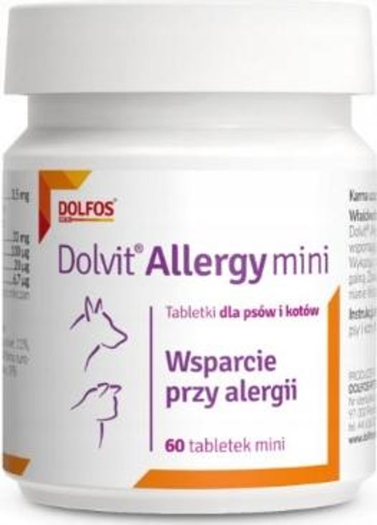 Dolvit Allergy Mini bei Allergien FÜR HUNDE UND KATZEN 60 Produktbild 