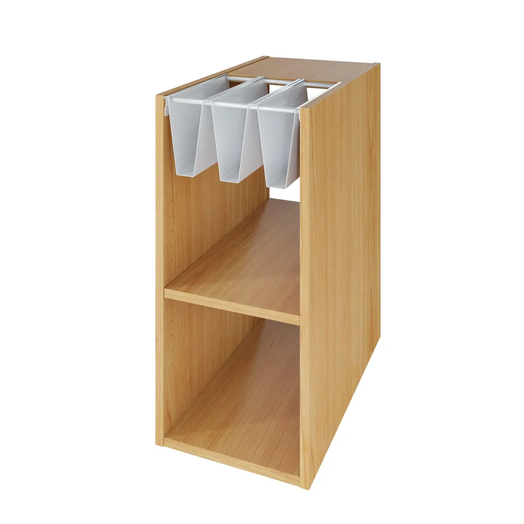 Étagère de Bureau Compacte Fulda - Rangement Livres et Dossiers Blanc