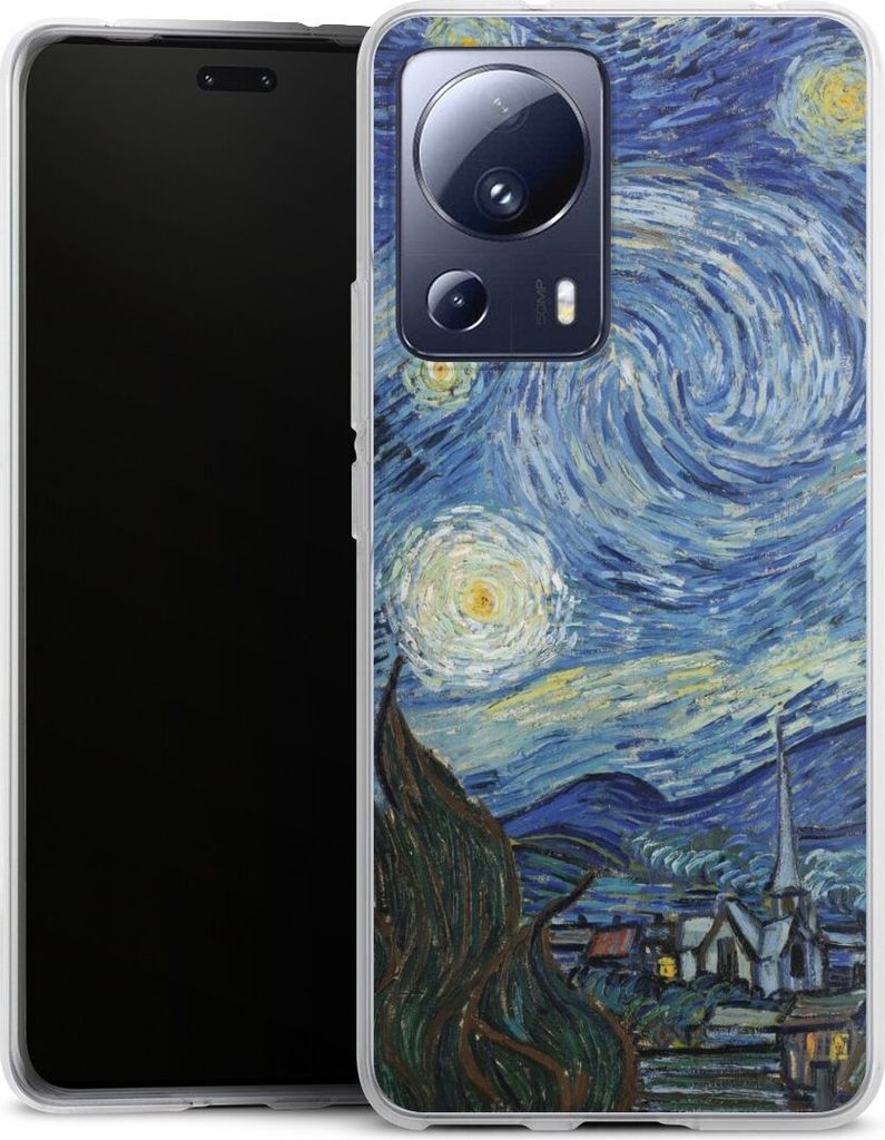 DeinDesign Handyhülle für Xiaomi 13 Lite Silikon Hülle Case Smartphone Schutzhülle Kunst The Starry Night