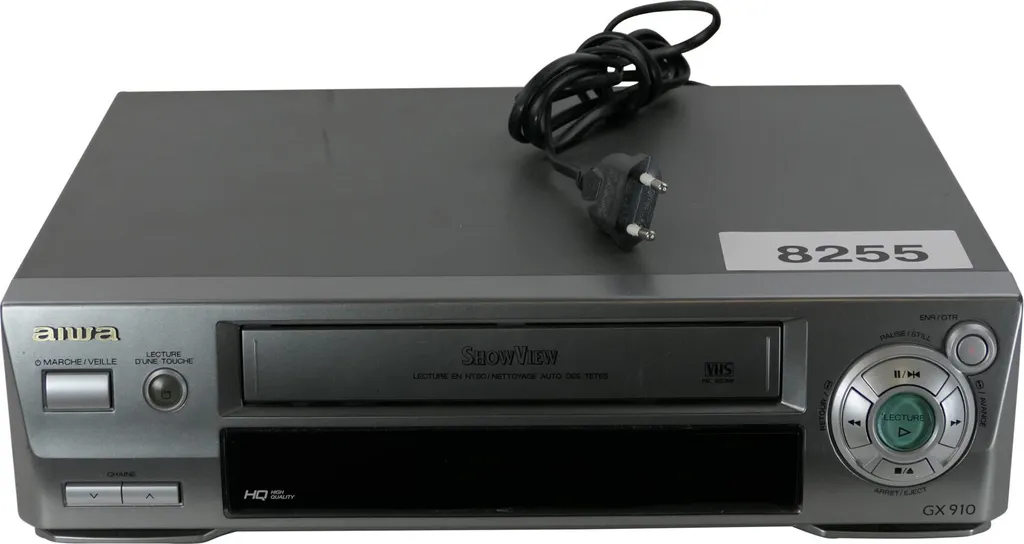 Magnétoscope VHS Aiwa Gx 910 avec connectique Péritel Scart