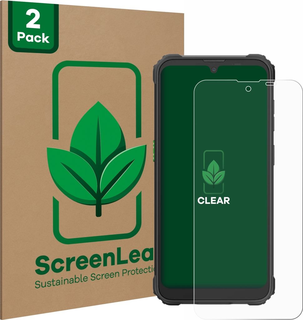 2x ScreenLeaf Schutzfolie für Blackview BV5300 Plus nachhaltiger Displayschutz Display Schutz Folie Klar Transparent