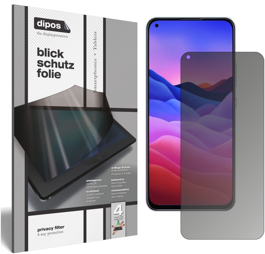 Blickschutzfolie für ZTE Axon 11 SE matt Schutzfolie Folie Display Schutz dipos