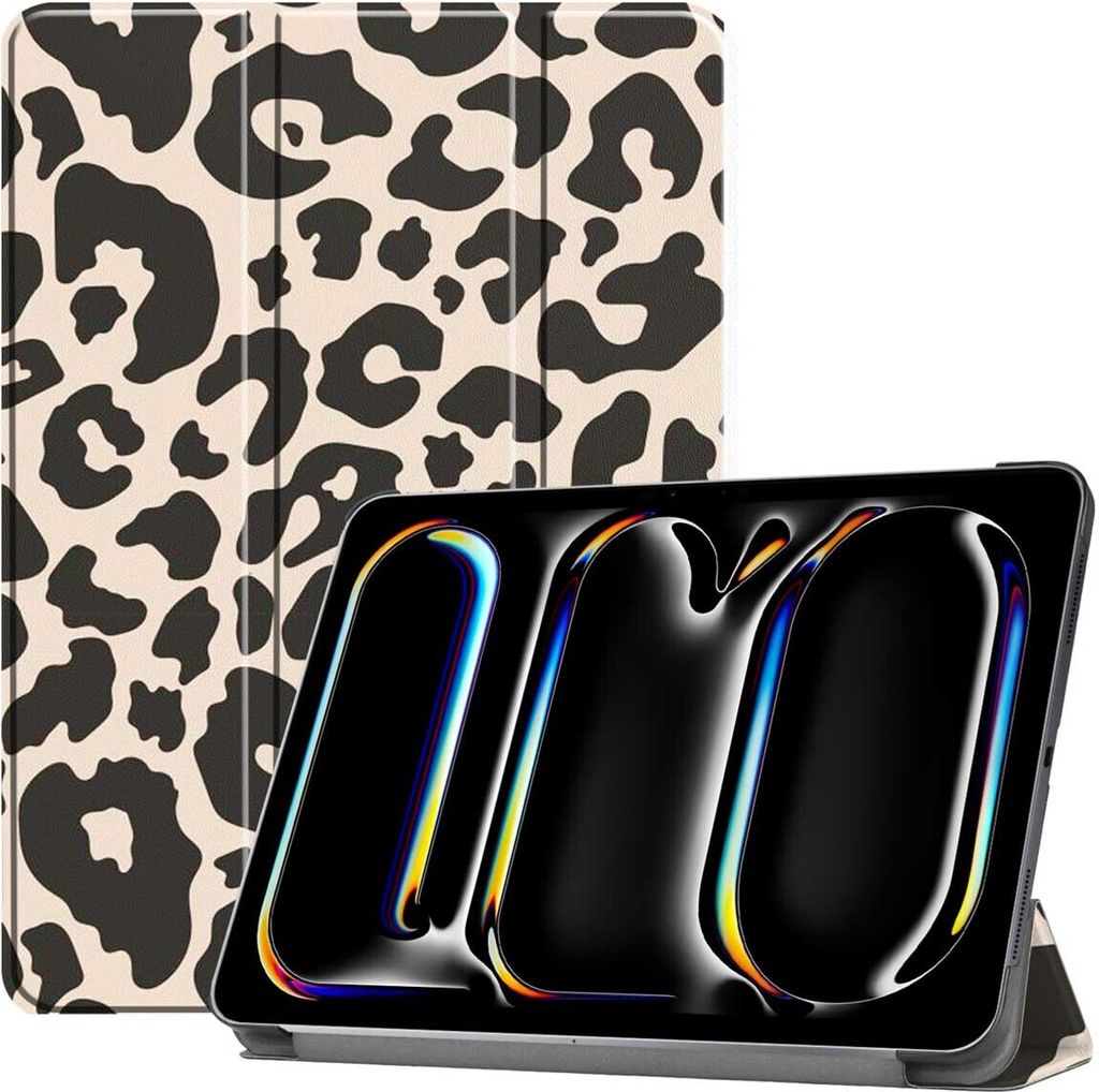 imoshion Design Trifold Klaphülle iPad Pro 13 (2024) M4 - Leopard