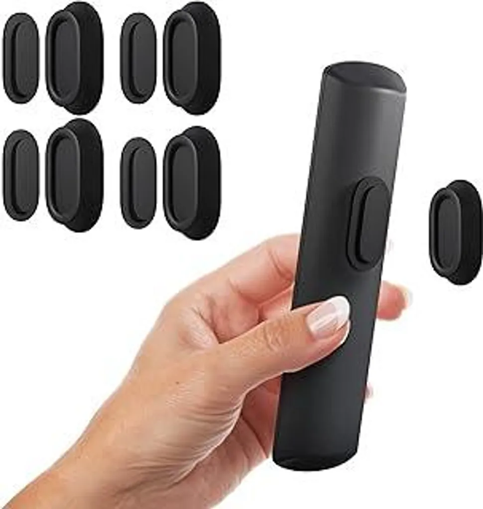 Nearockle Porta Telecomando Magnetico Nero - Design Silicone 4 Pz