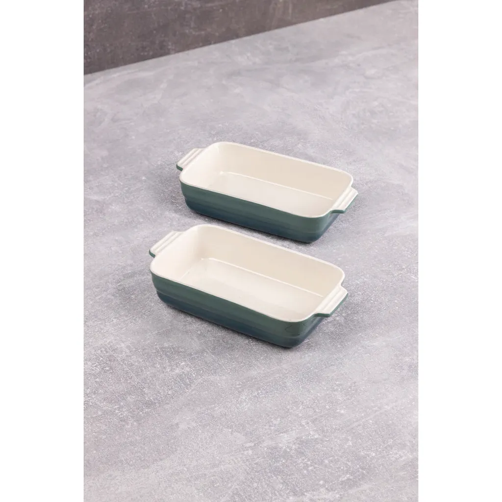 Ciotola da cucina Bergner Excalibur 2 pezzi gres verde crema - 3