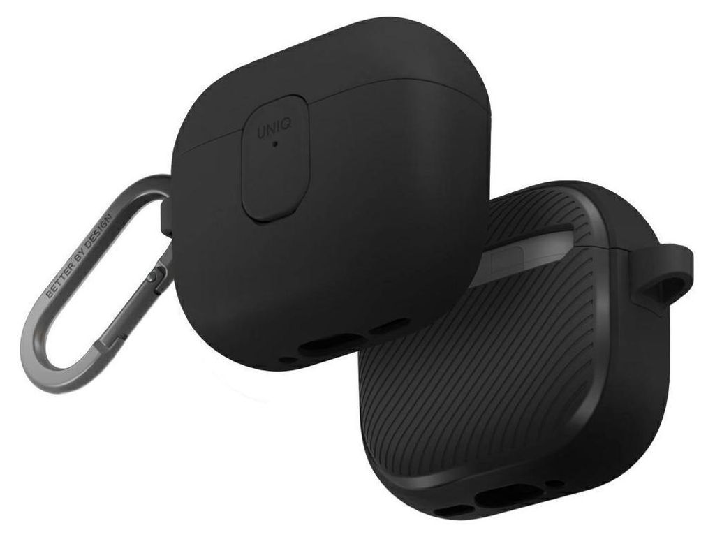 Etui Uniq Clyde Lock Fall tun Airpods 4 - Czarne