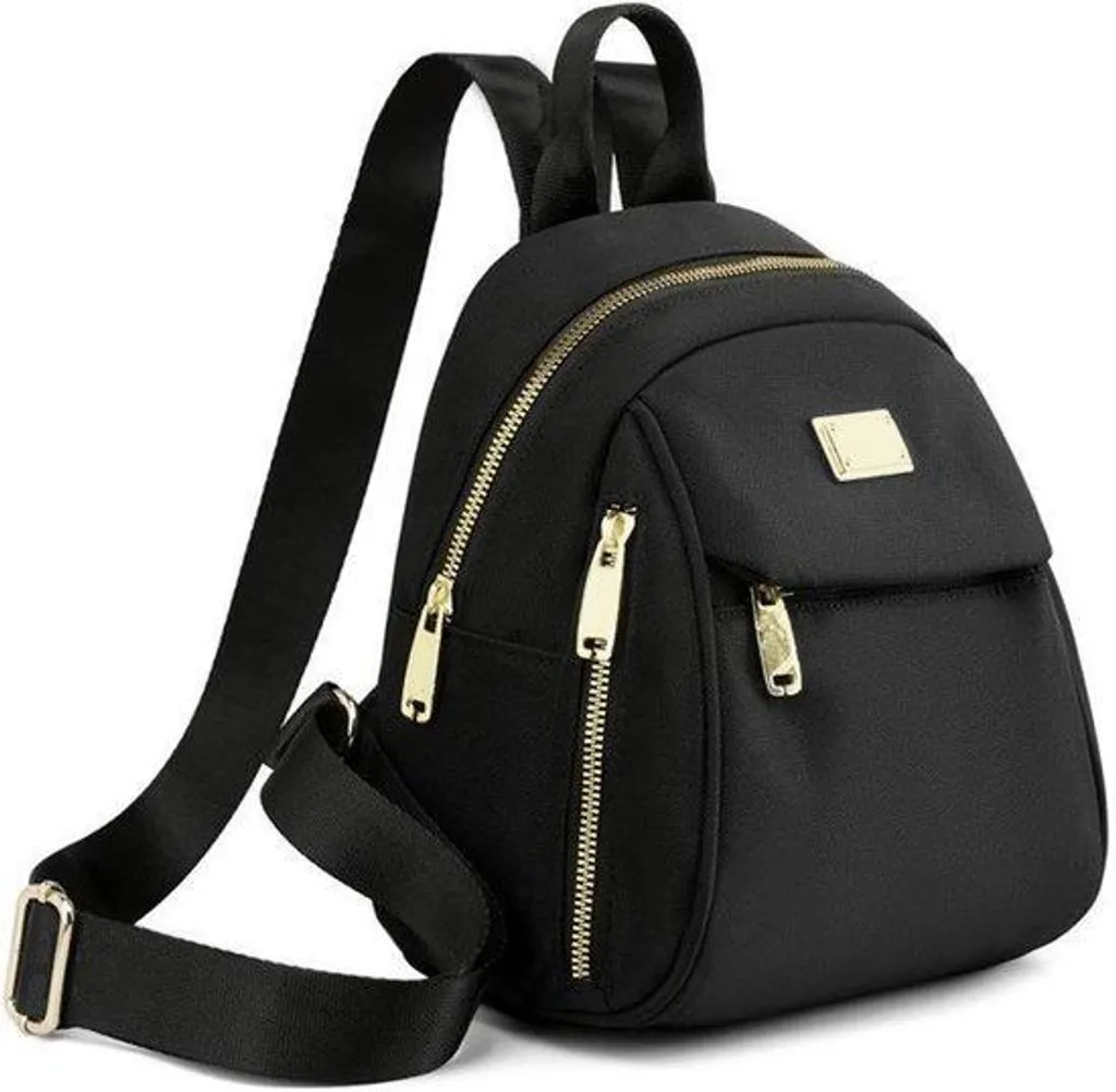 Sac à dos femme noir idéal pour le travail et les sorties - Format Compact
