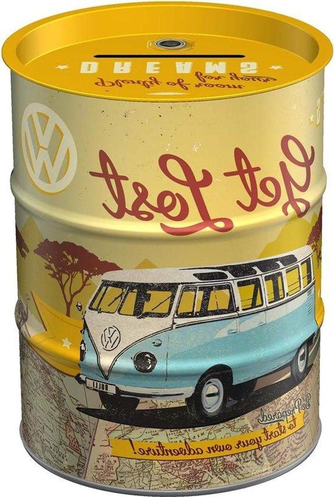 Kinder-Spaarblik Retro-Vintage 600 ml Geschenkidee
