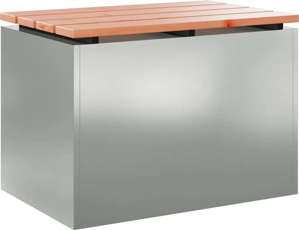 Seduta Giardino Argento Acciaio Zincato 60x40cm vidaXL | Offerta Shop