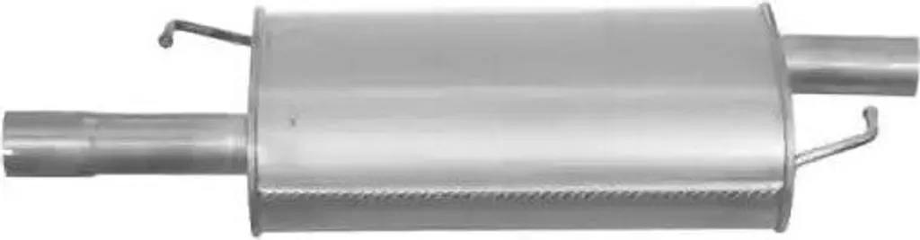 Silencieux central en acier aluminé VS-417 pour VW Multivan T5 VEGAZ