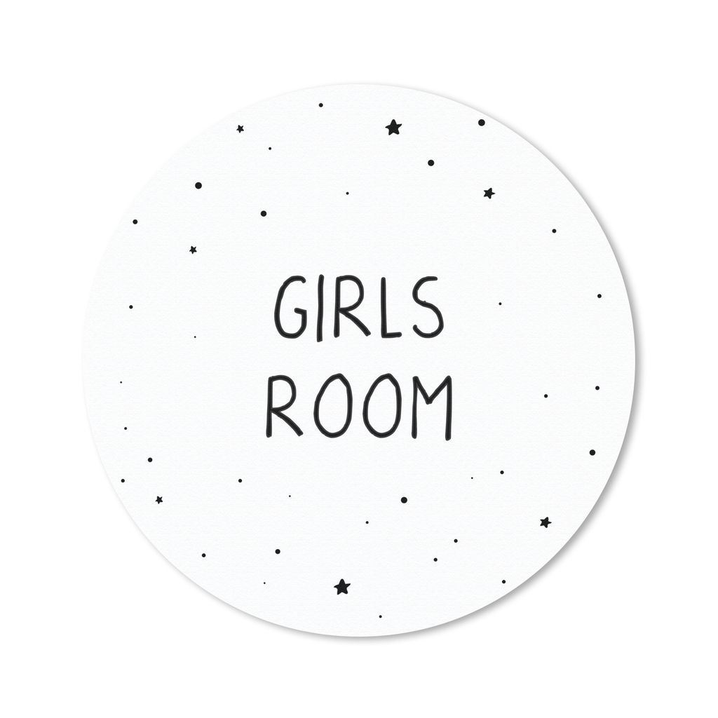 MuchoWow Mauspad Mousepad Zitate - Mädchenzimmer - Mädchen - Kind - Sprichwörter 50x50 cm - Mousepads - Maus Mat - Pad - Mausunterlage - Vinyl