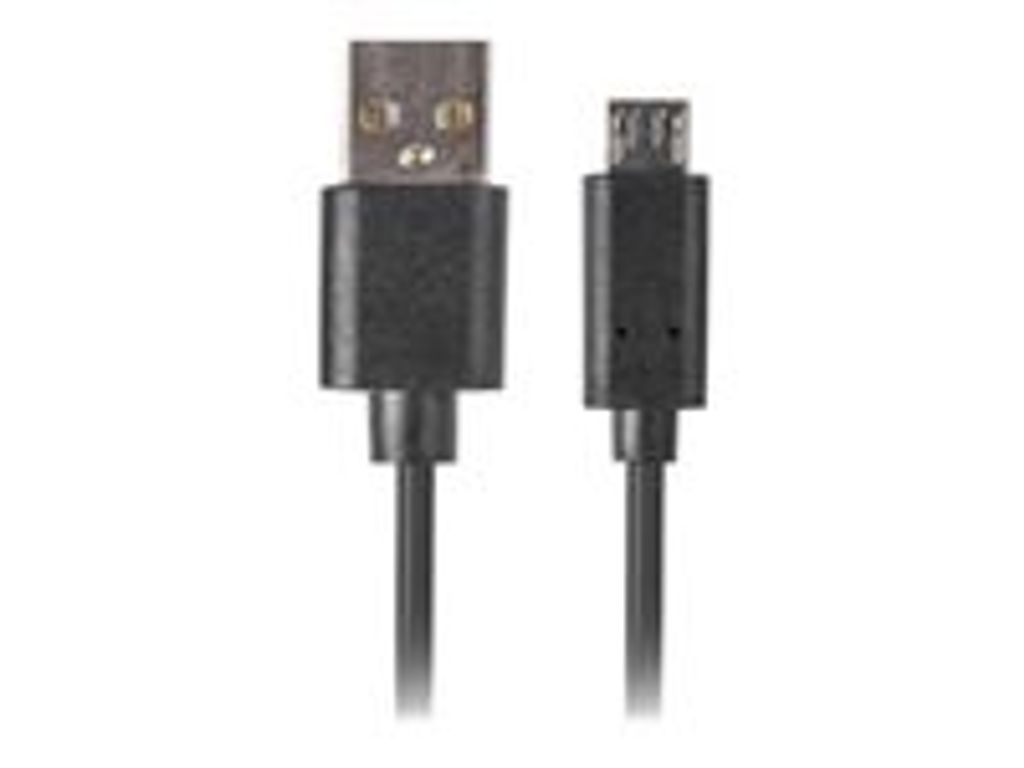 Lanberg CA-USBM-20CU-0010-BK, 1 m, USB A, Micro-USB B, USB 2.0, 0,48 Gbit/s, Schwarz