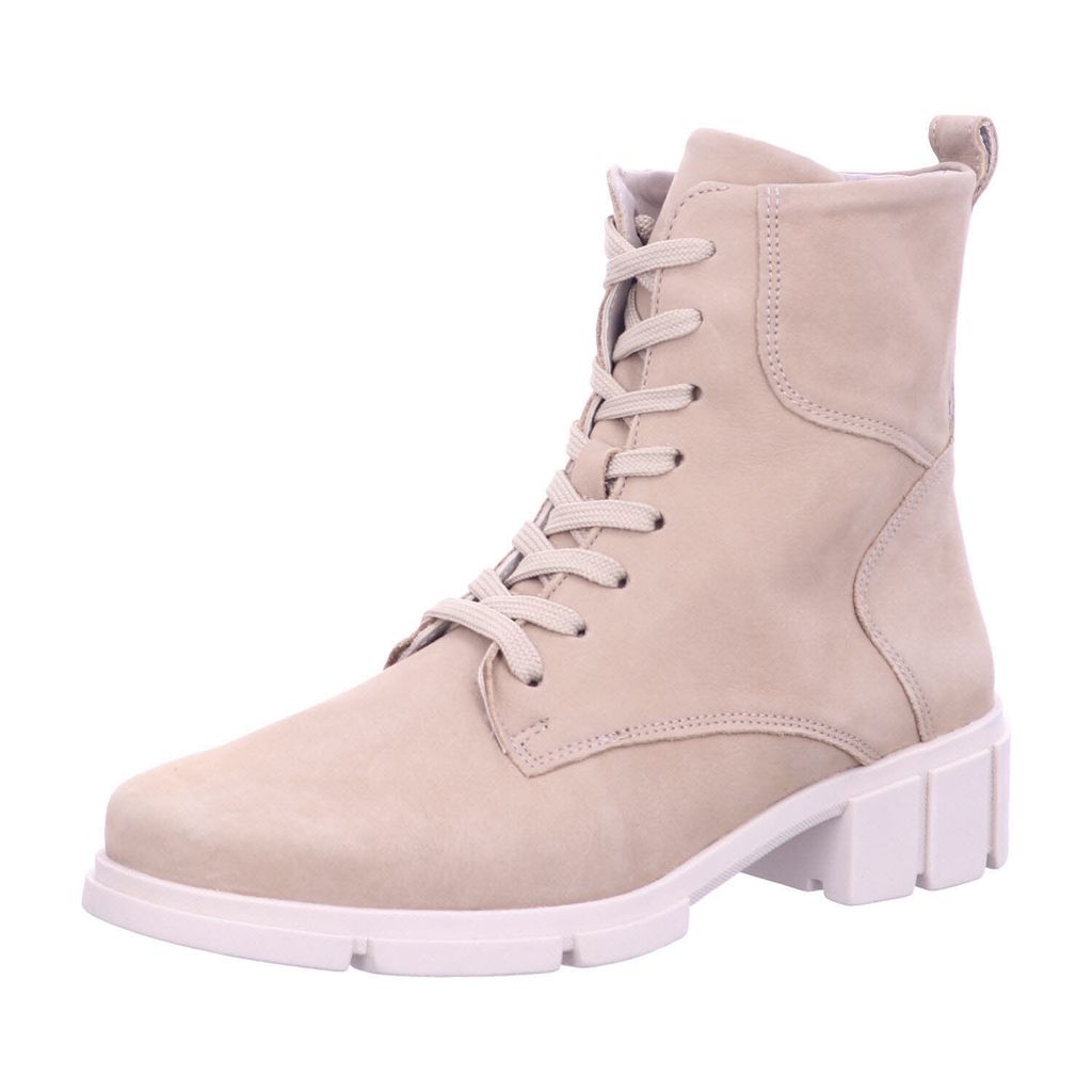 Solidus Kibu Nubuk beige K Damen Schnürstiefel in Beige, Größe 7