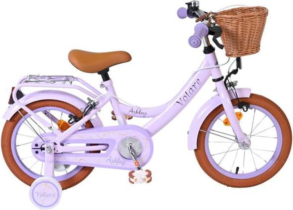 Volare Ashley Kinderfahrrad - Mädchen - 14 Zoll - Lila - Produktbild 
