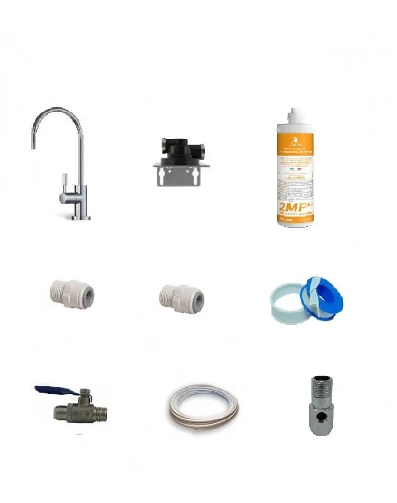 Éliminer goût chlore eau robinet avec kit Bellerofonte Swan 2MF AG